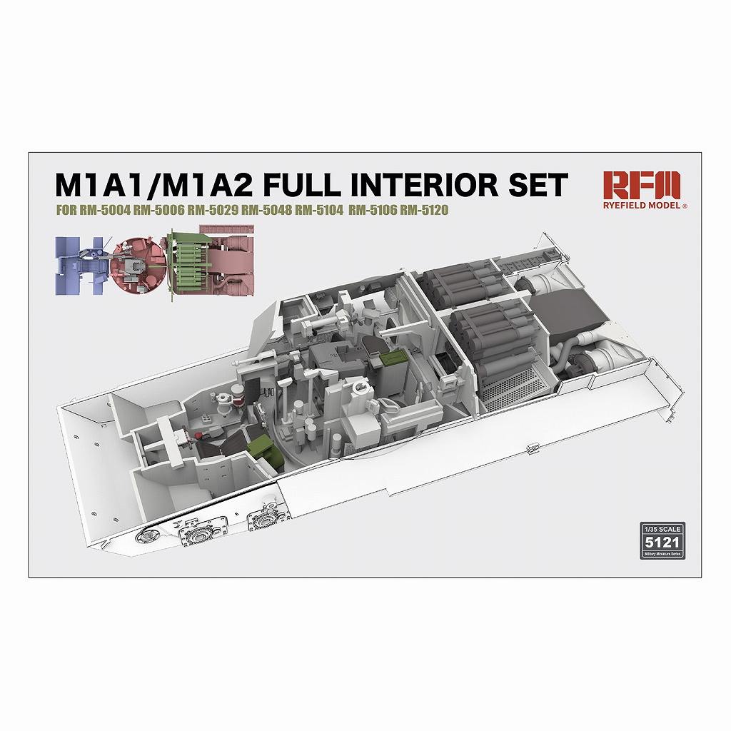 5121 1/35 M1A1/M1A2 エイブラムス用 フルインテリアセット