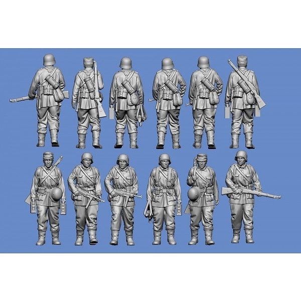 WWII ドイツ パラシュート兵 フィギュア HDMODELS[HDM35157]1/35 WWII ドイツ 空軍野戦師団兵＃2 パンツァー
