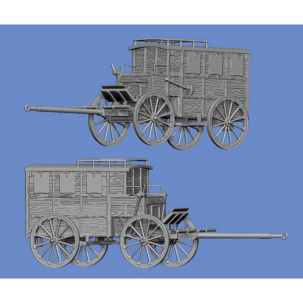 WW2-578 WWII ドイツ 軍用救急馬車 | ゲルマニアフィギュア Germania