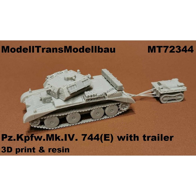 MT72344 ドイツ A13 巡航戦車 744(E) 鹵獲戦車 w/トレーラー | モデル