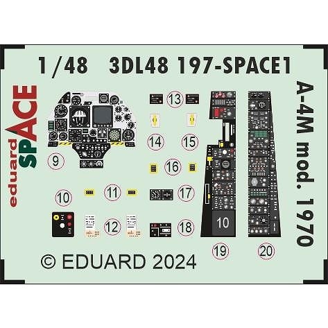 3DL48197 1/48 �����饹 A-4M �������ۡ��� mod.1970 ���ڡ�������3D�ǥ����� w/���å��󥰥ѡ��ĥ��å� (�ޥ��å��ե����ȥ꡼��)