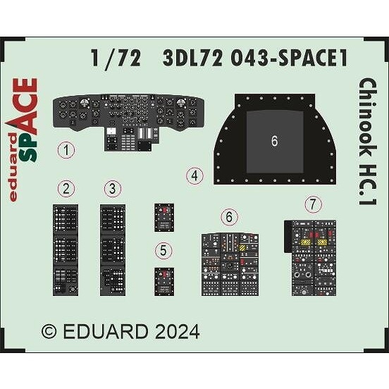 3DL72043 1/72 ���̡��� HC.1 ���ڡ�������3D�ǥ����� w/���å��󥰥ѡ��ĥ��å� (�����ե��å�����)