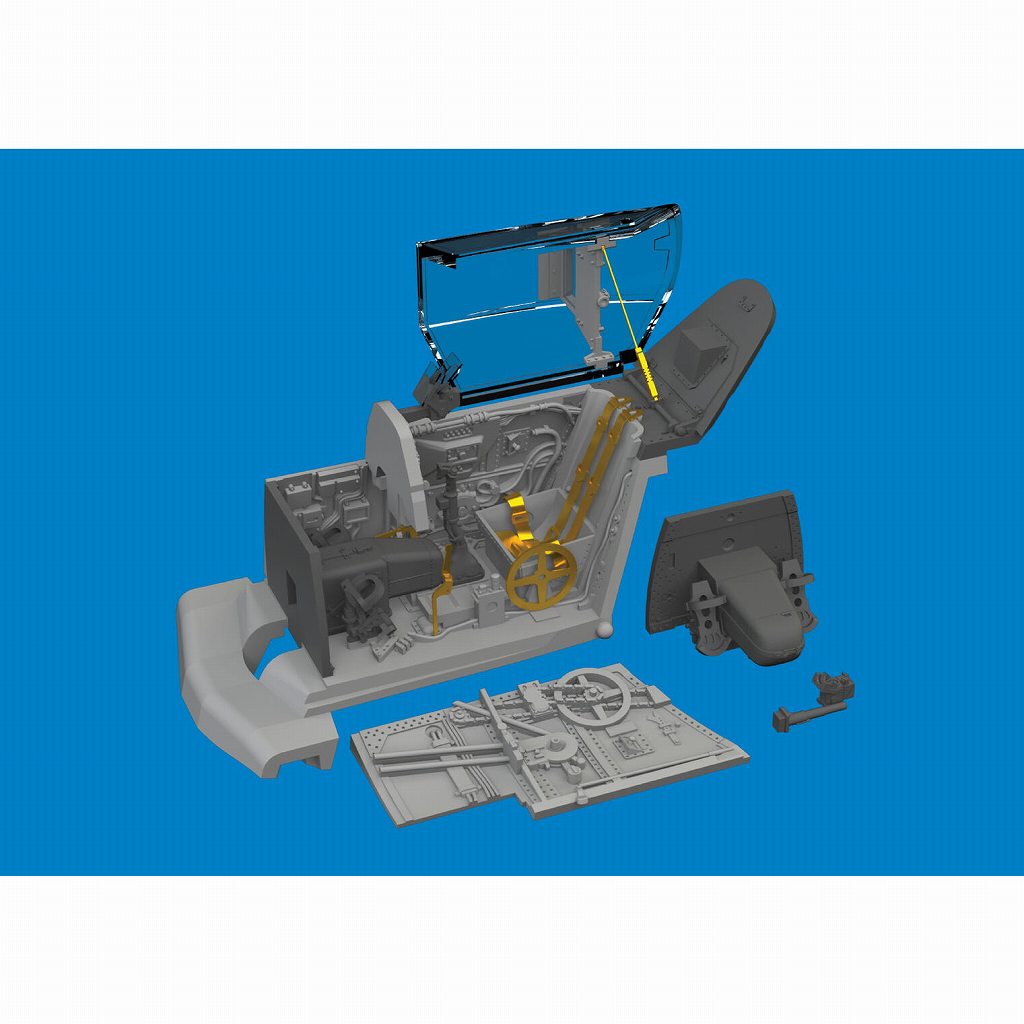 ブラッシン672388 1/72 メッサーシュミット Bf109G-10 コクピット