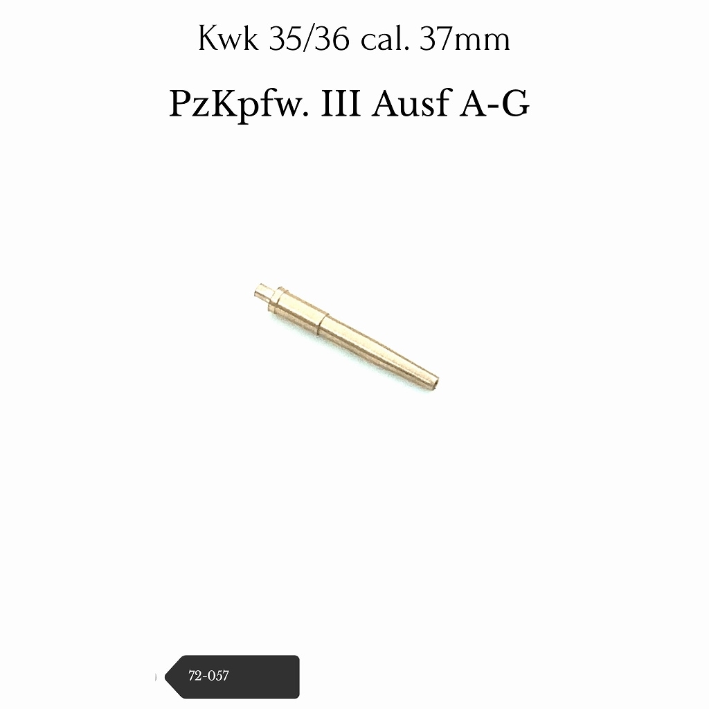 72-057 III号戦車A-G型 3.7cm Kwk 35/36砲身|AFV用パーツ|AFV