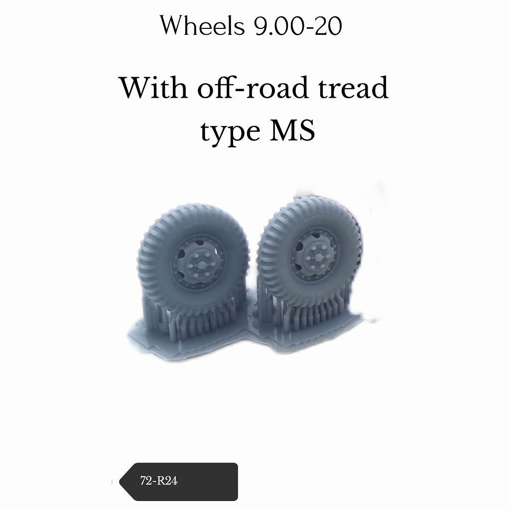 72-R22 米車輌用ホイール&タイヤ 9.00-20 整地パターン|AFV用パーツ|AFV