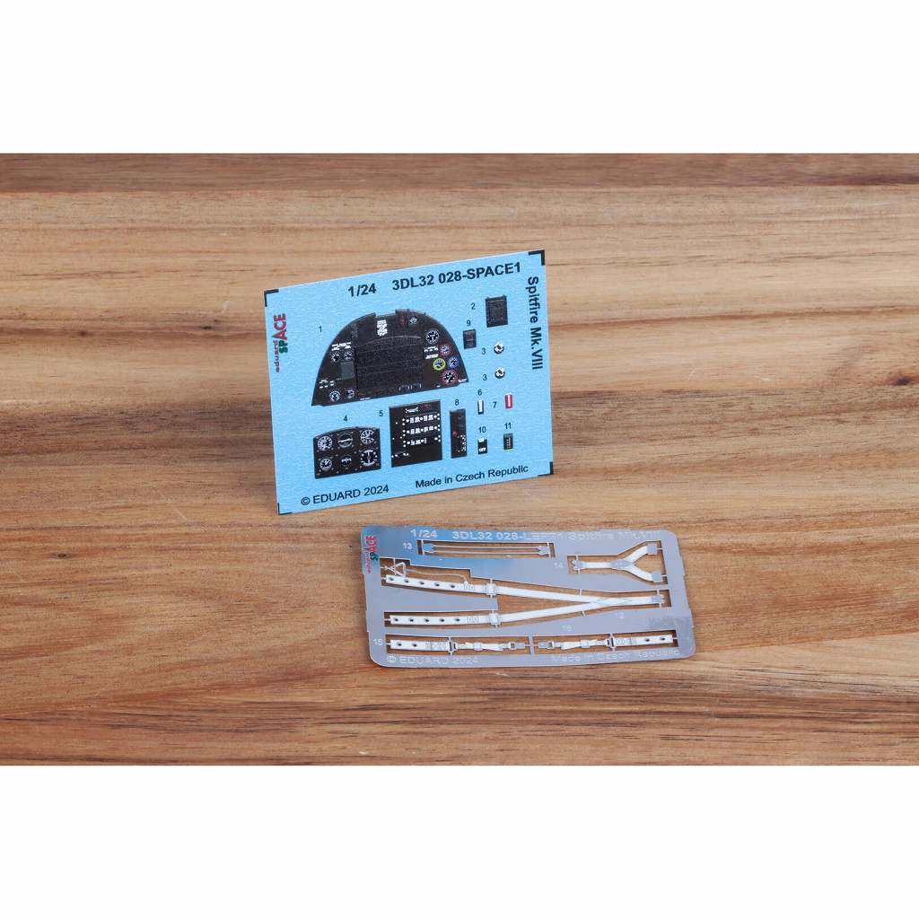 3DL32028 1/24 スーパーマリン スピットファイア Mk.VIII スペース内装3Dデカール w/エッチングパーツセット (エアフィックス用)|飛行機用デカール|飛行機