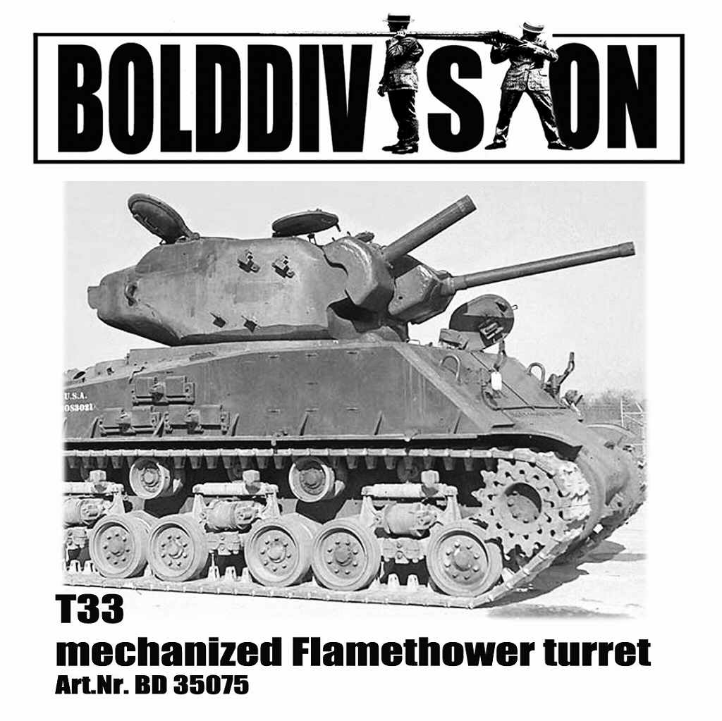 35075 WWII アメリカ シャーマン T33 火炎放射戦車 砲塔セット