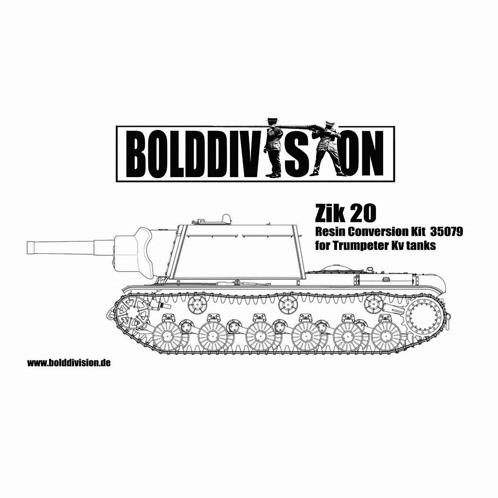 35079 WWII ソビエト KV Zik20 自走砲コンバージョンセット|第二次大戦のAFVモデル|AFV
