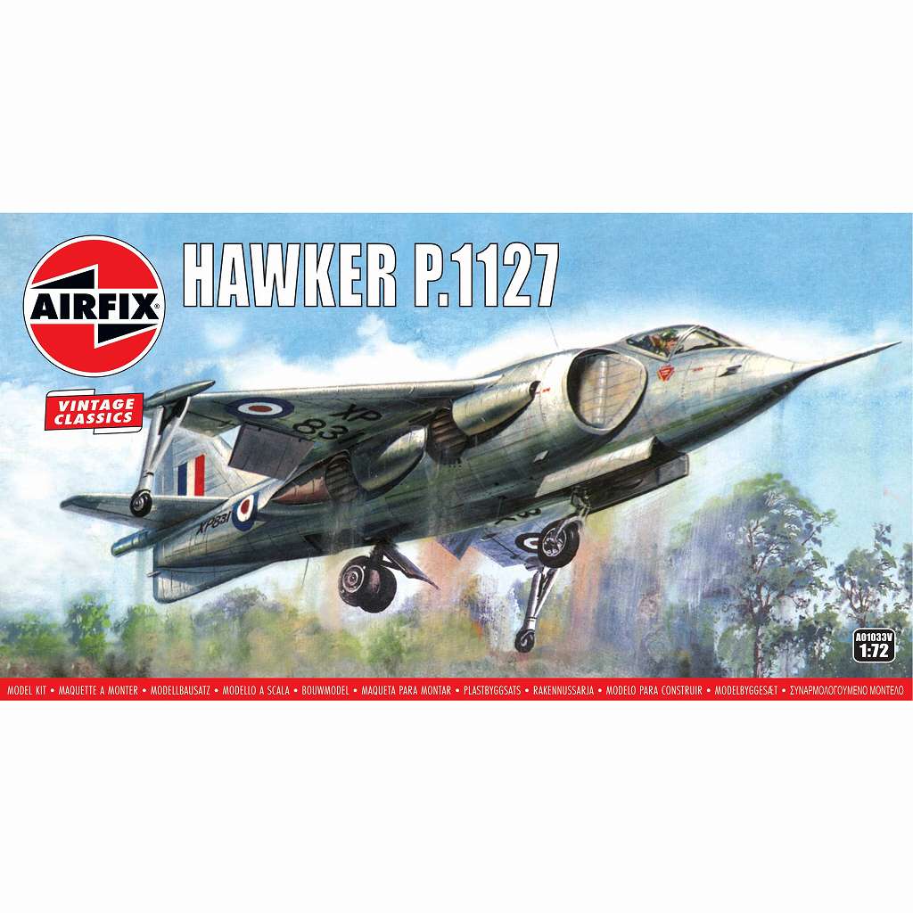 A01033V 1/72 ホーカー P.1127|大戦後の飛行機モデル|飛行機