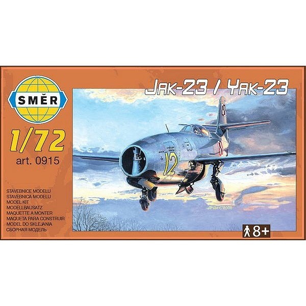 0915 1/72 ヤコブレフ Yak-23 フローラ|大戦後の飛行機モデル|飛行機