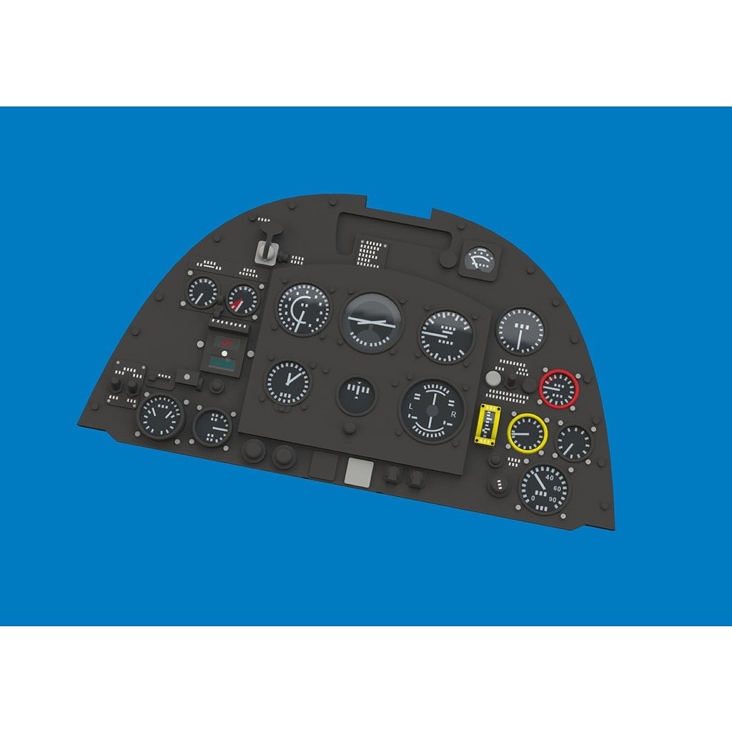 ルック634048 1/24 スーパーマリン スピットファイア Mk.VIII 「ルック」 計器板 (エアフィックス用)|飛行機用パーツ|飛行機