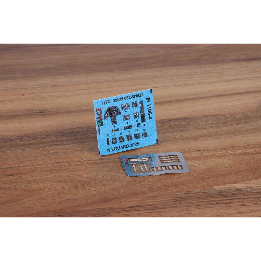 【再入荷】3DL72052 1/72 メッサーシュミット Bf110G-4 スペース内装3Dデカール w/エッチングパーツセット (エデュアルド用)|飛行機用デカール|飛行機