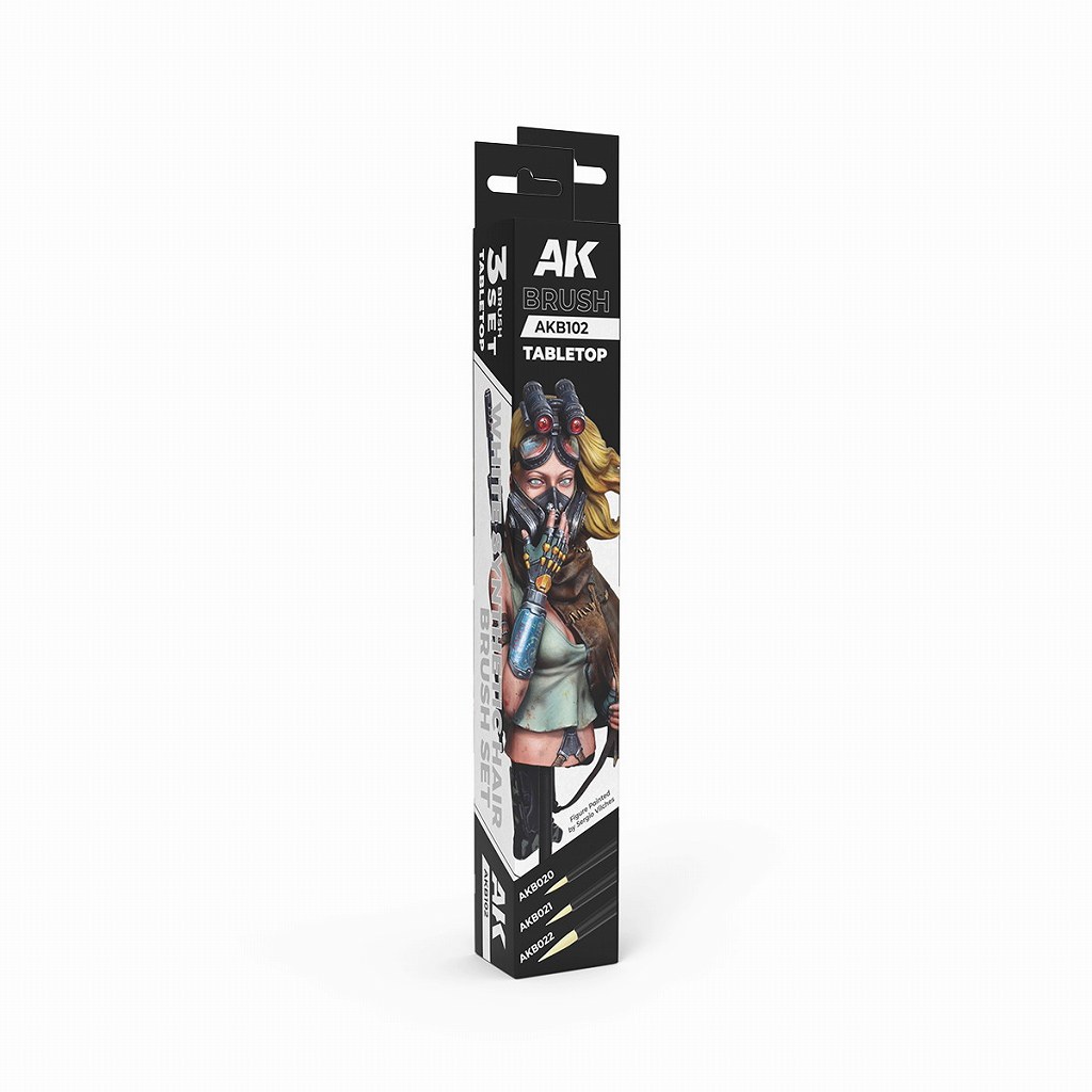 AKB102 テーブルトップ汎用筆3本セット|接着／造形／塗装用品|ツール＆マテリアル