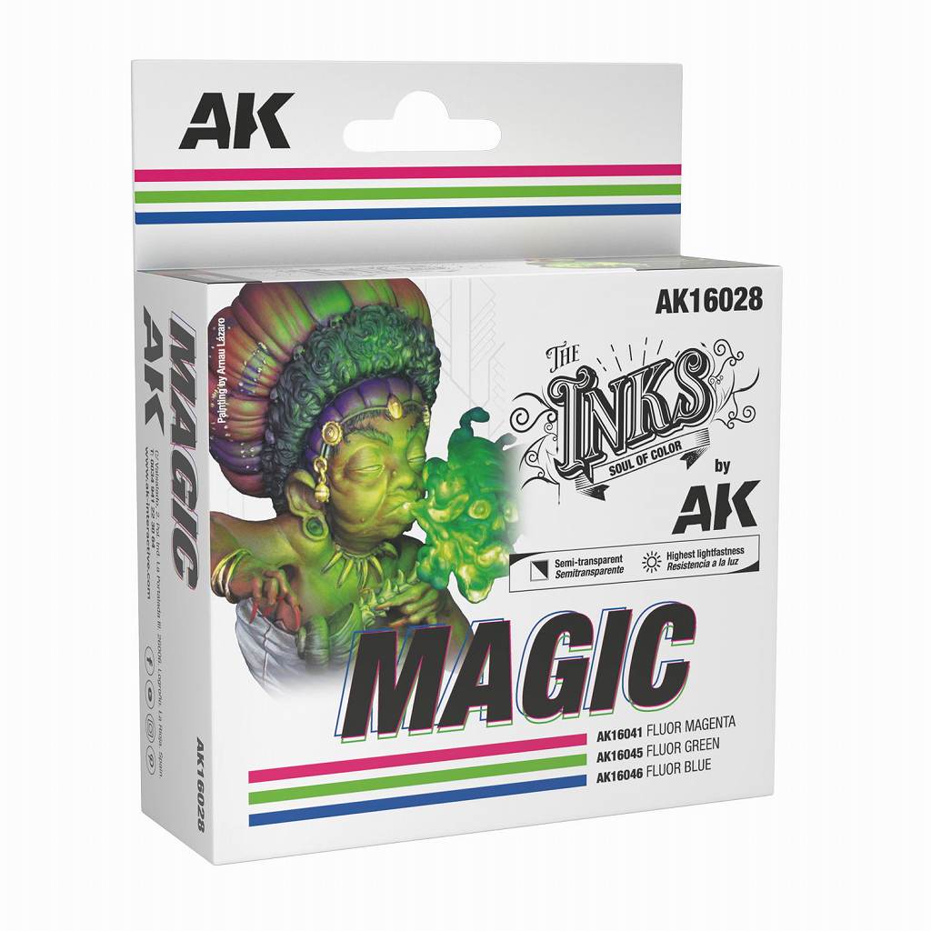 【再入荷】AK16028 インク・マジック3色セット|塗料|ツール＆マテリアル