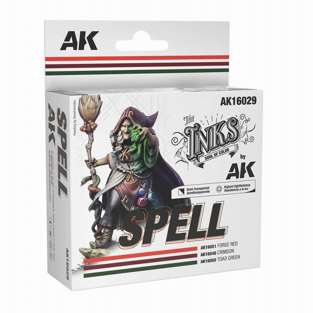 【再入荷】AK16029 インク・スペル3色セット|塗料|ツール＆マテリアル