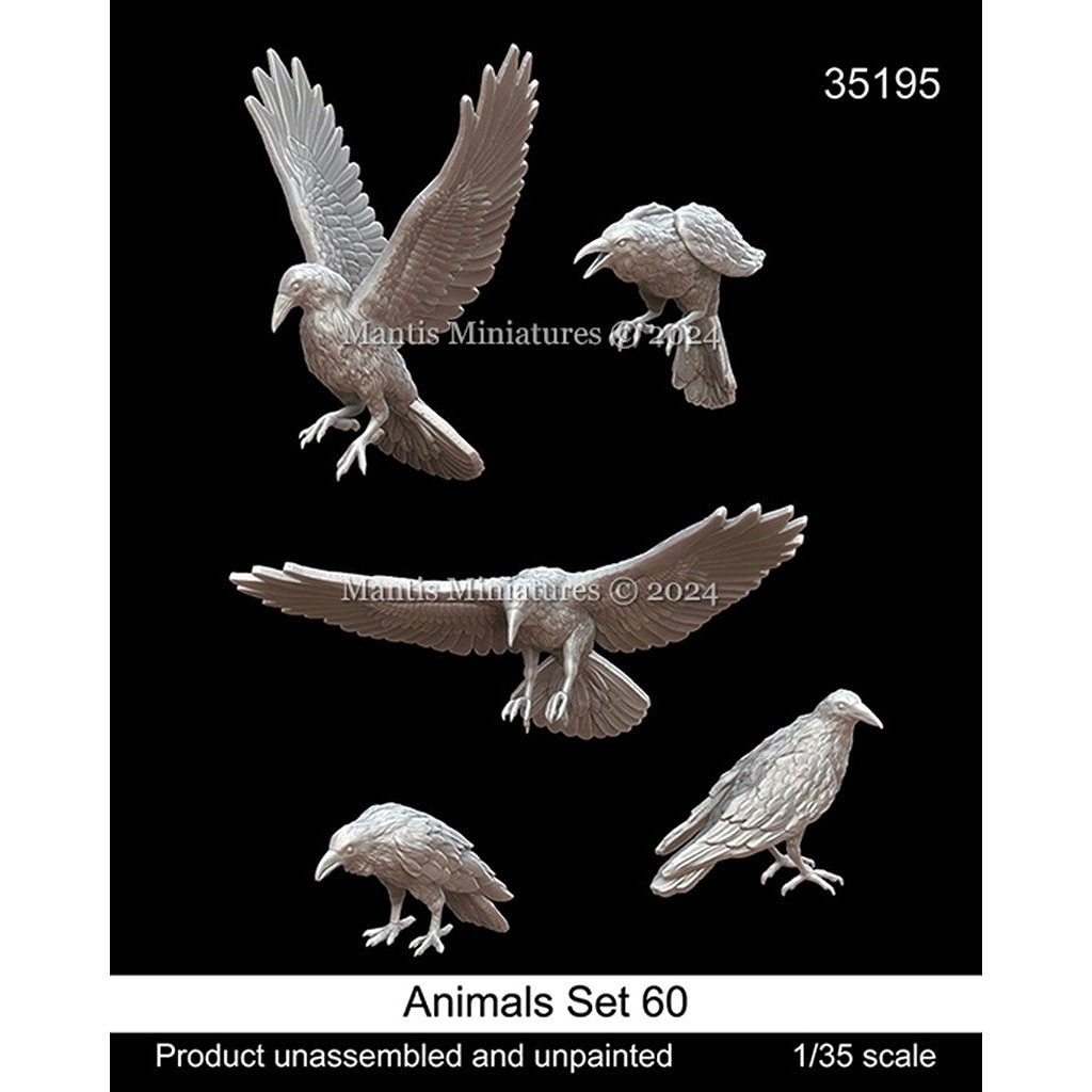 35195 1/35 動物セット60 カラス|動物フィギュア|フィギュア