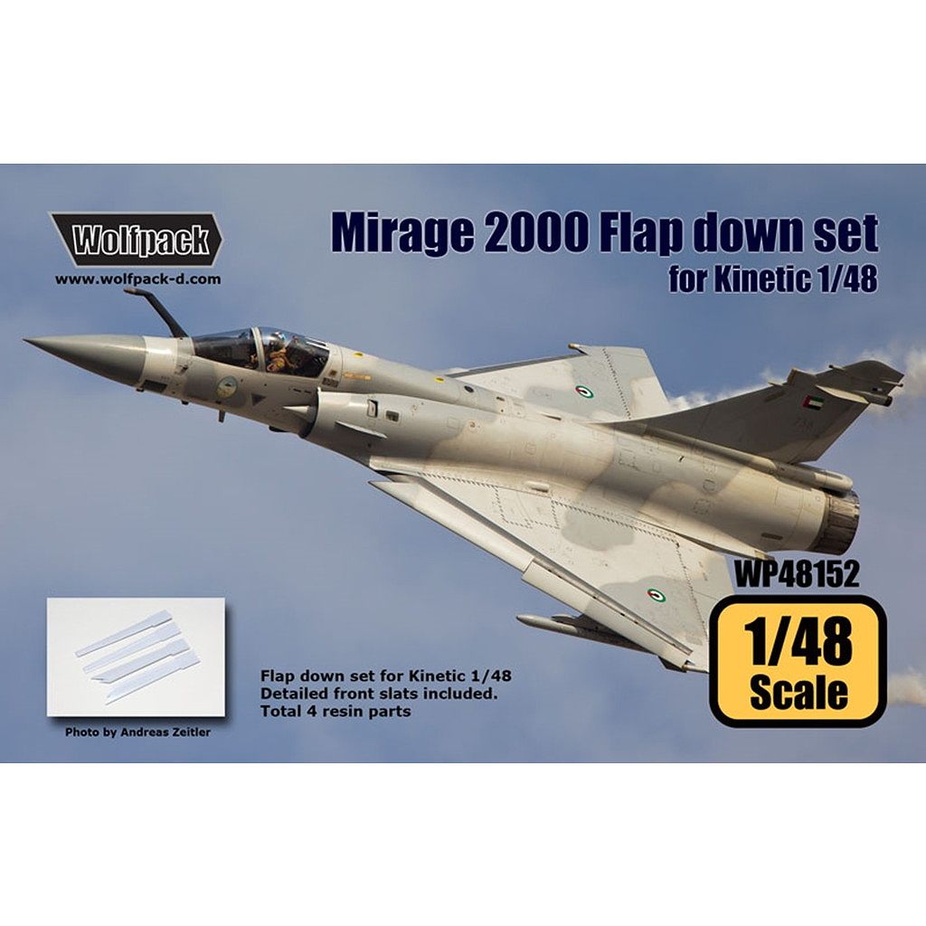 WP48152 1/48 ミラージュ2000 フラップダウンセット(キネティック用)|飛行機用パーツ|飛行機