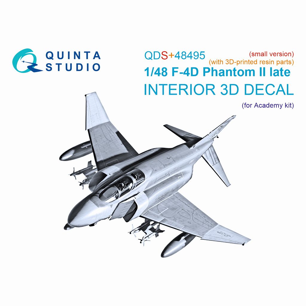 QDS+48495 1/48 ޥɥͥ롦饹 F-4D  եȥII 顼3Dǥ (ǥߡ) (⡼С) (3Dץѡ)