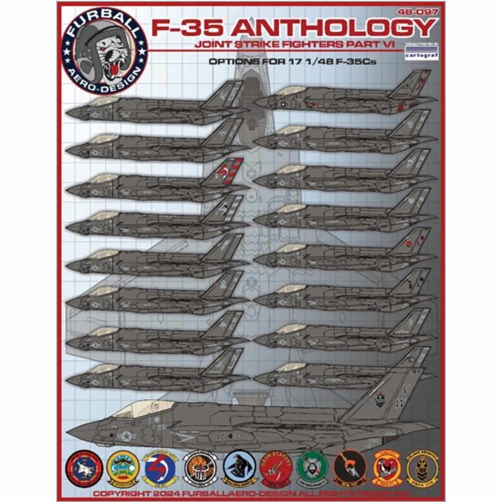 48-097 ボーイング F-35C ライトニングII アンソロジー Part6|飛行機用デカール|飛行機