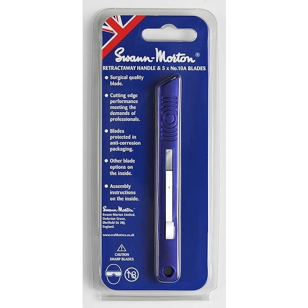 SM9206 英国 スワンモートン 収納式メス刃用ホルダー（メス替刃 No.10A 5枚付）|工具|ツール＆マテリアル