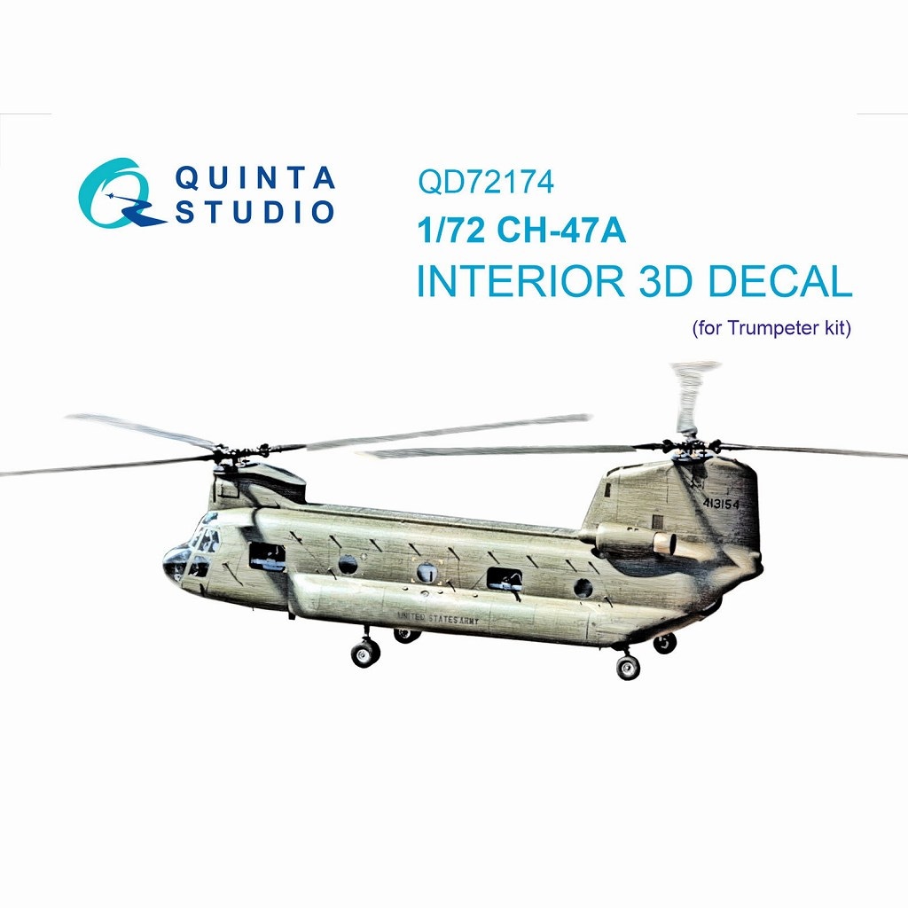 QD72174 1/72 ܡ󥰡Сȥ CH-47A ̡ 顼3Dǥ (ȥڥå)