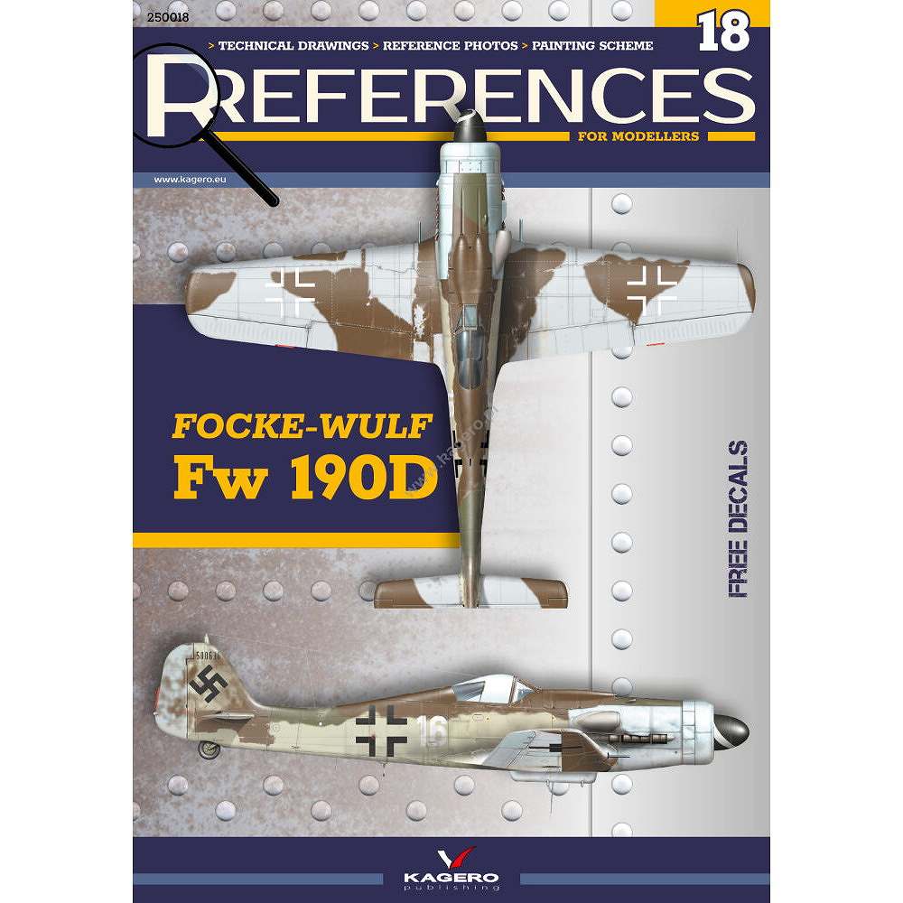 25018 リファレンス・フォー・モデラーズ18 フォッケウルフ Fw190D|洋書|書籍＆DVD