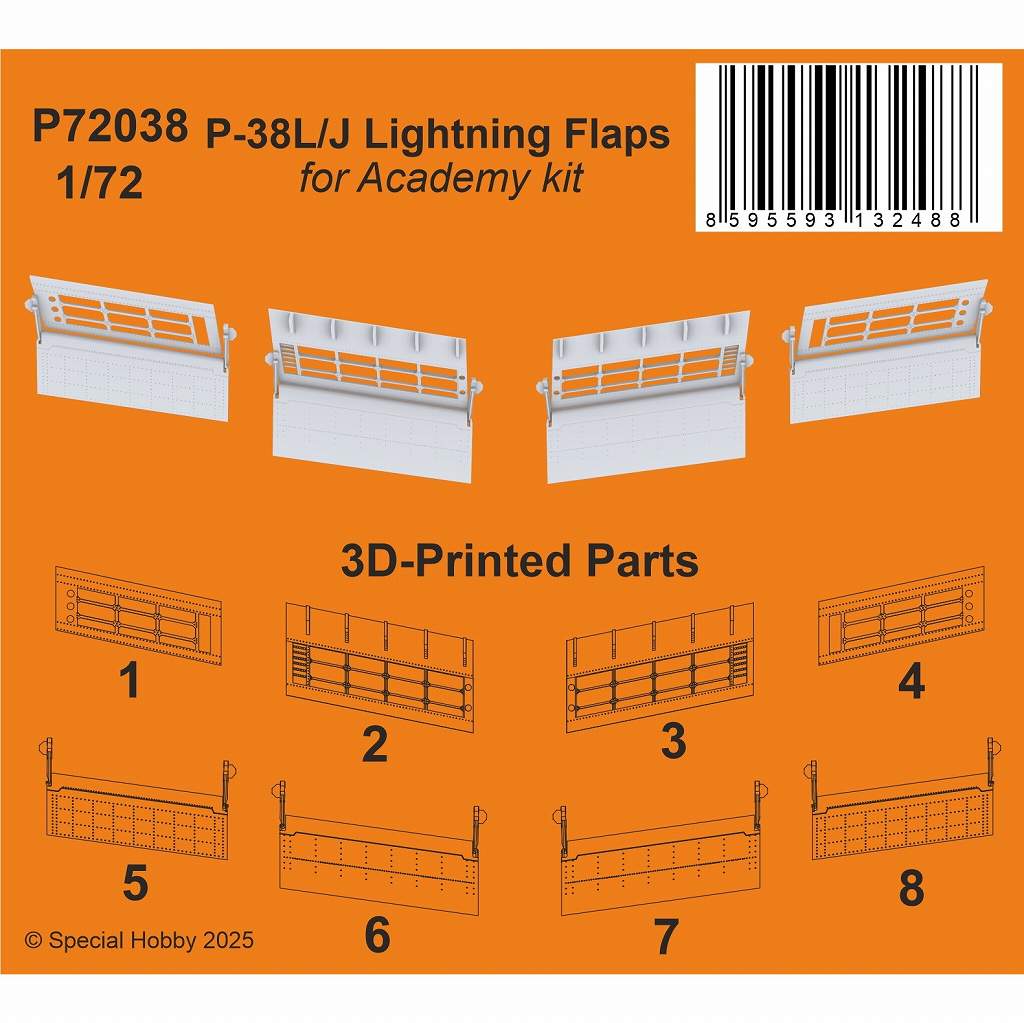 P72038 1/72 P-38L/J 饤ȥ˥󥰥ǥ󥰥եå (ǥߡ)