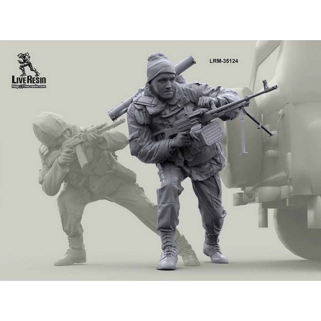 LRM-35124 Russian internal troops - shooting PK machinegun