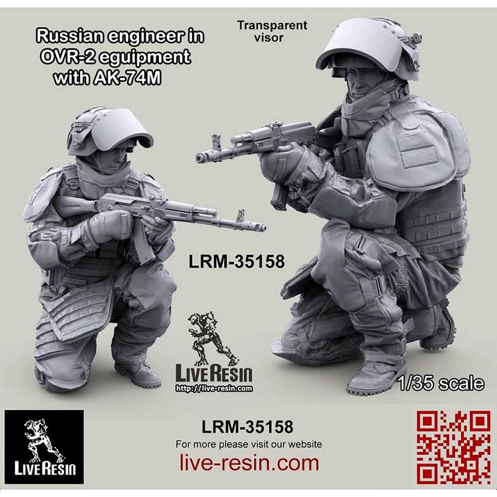 LRM-35158 Russian engineer in OVR-2 eguipment with AK-74M