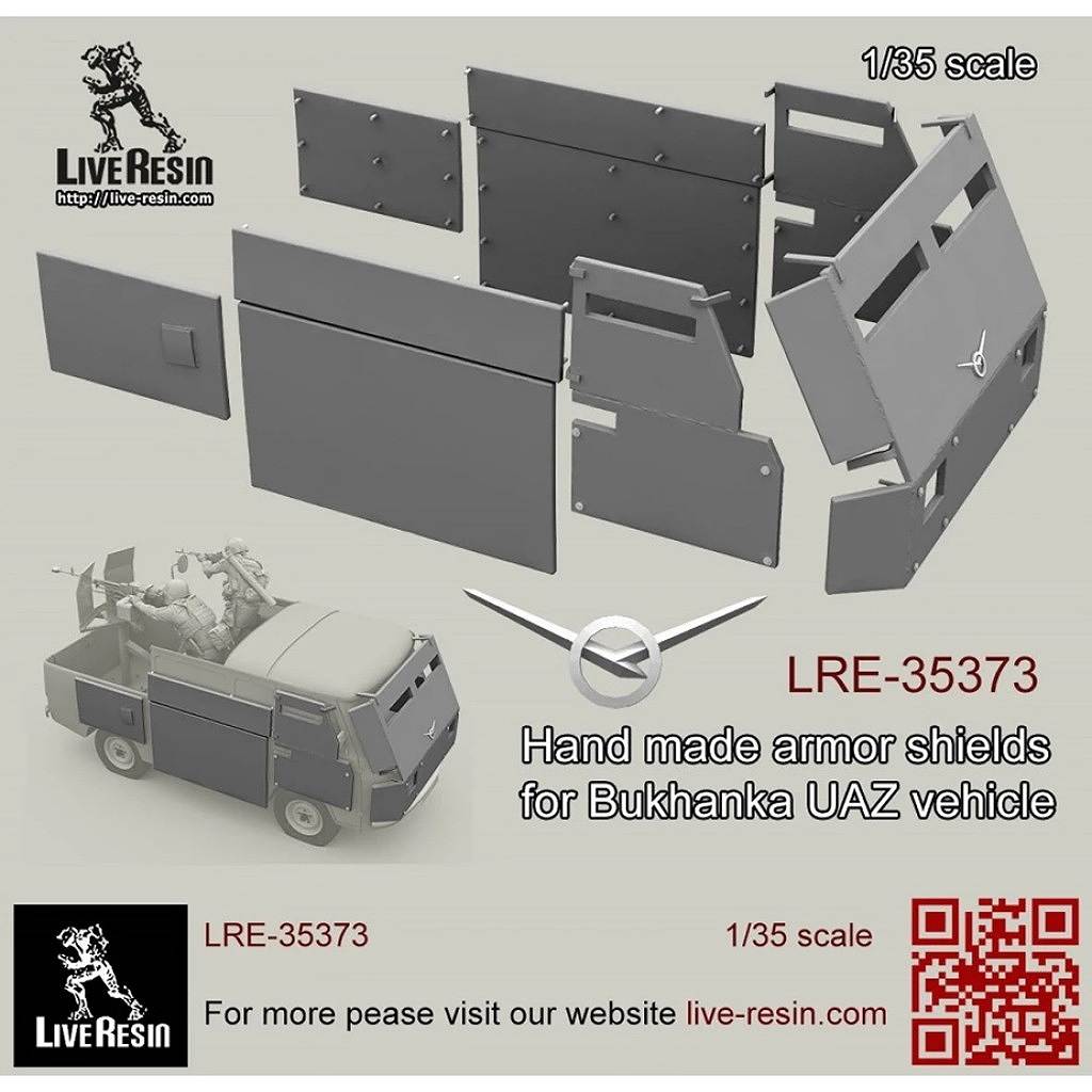 LRE-35373 Hand made armor shields for Bukhanka UAZ vehicle
