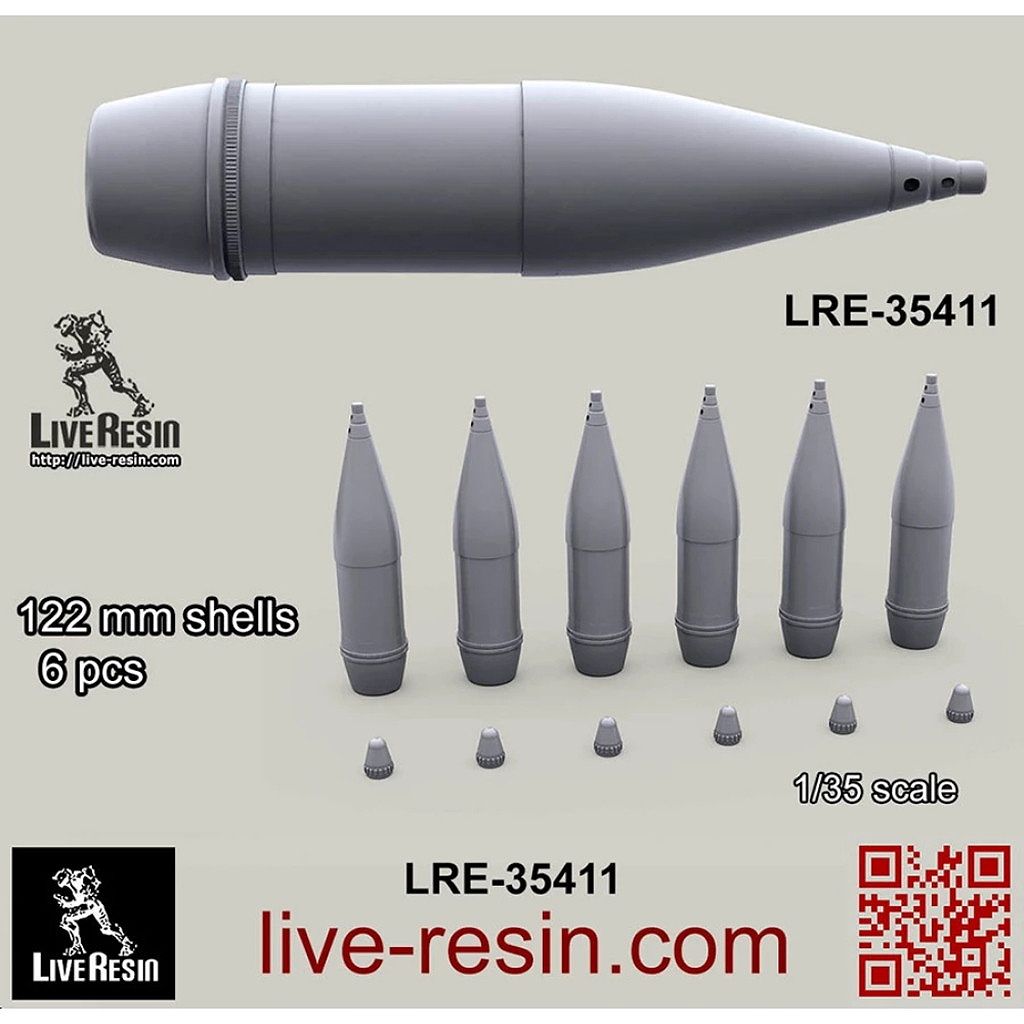 LRE-35411 122 mm shells, 6 pcs|AFV用パーツ|AFV
