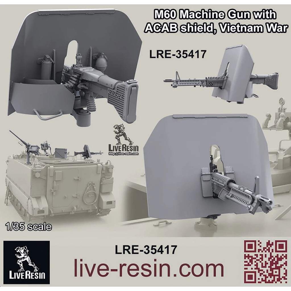 LRE-35417 M60 Machine Gun with ACAB shield, Vietnam War | ライブ