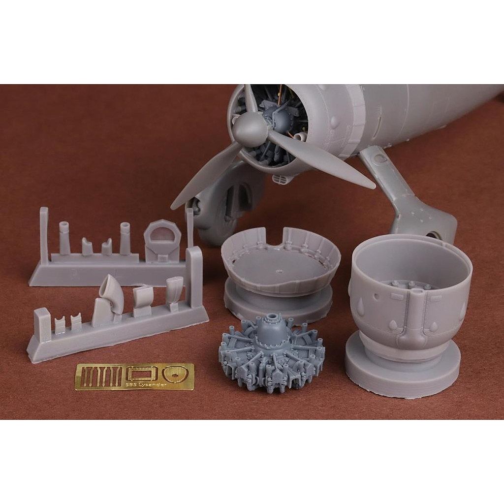 【状態：A-（準美品）サンダー　渦　旧裏【商品連番：1253】 48096 1/48 ウェストランド ライサンダーMk.I/IIIエンジン