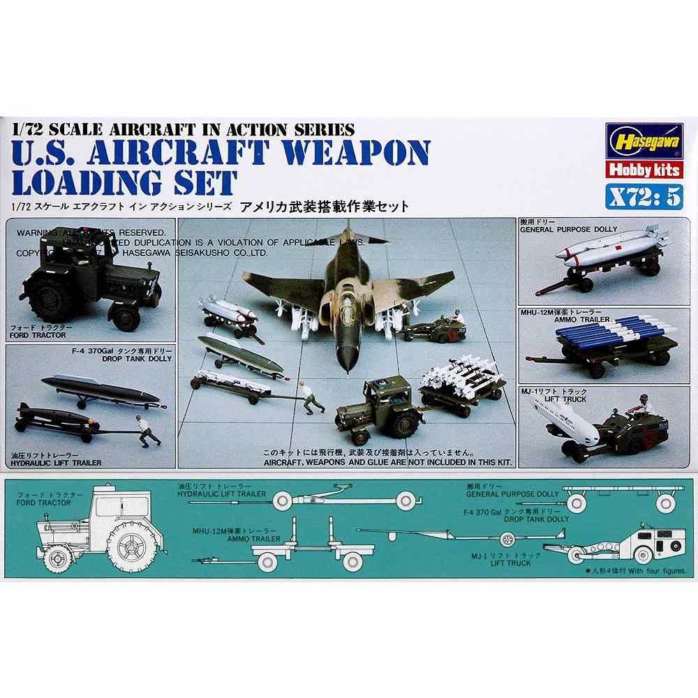 【再入荷】X72-5 アメリカ武装搭載作業セット|飛行機用パーツ|飛行機