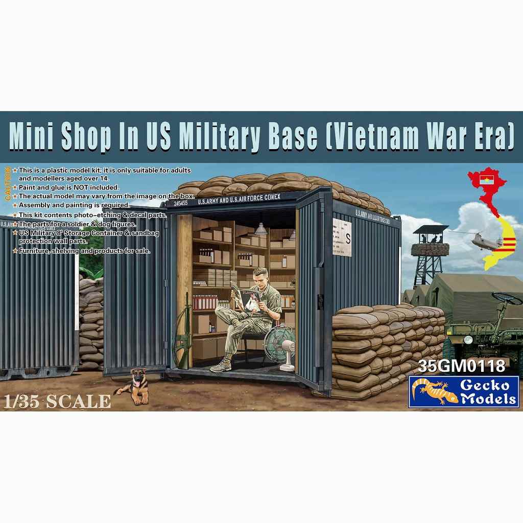 35GM0118 1/35 米軍基地 ミニショップ(ベトナム戦争) | ゲッコー