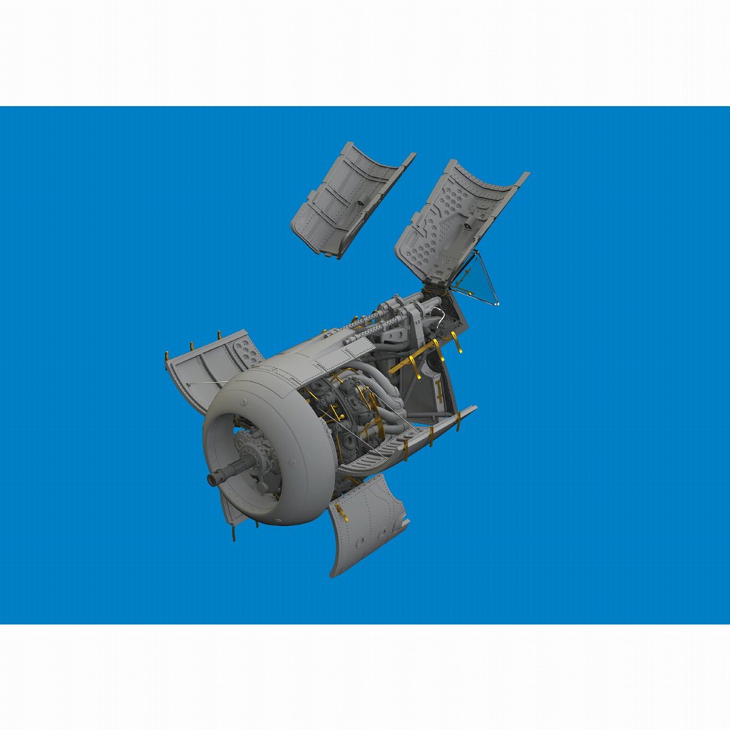 ブラッシン6481102 1/48 フォッケウルフ Fw190A-6 エンジン (エデュアルド用)|飛行機用パーツ|飛行機