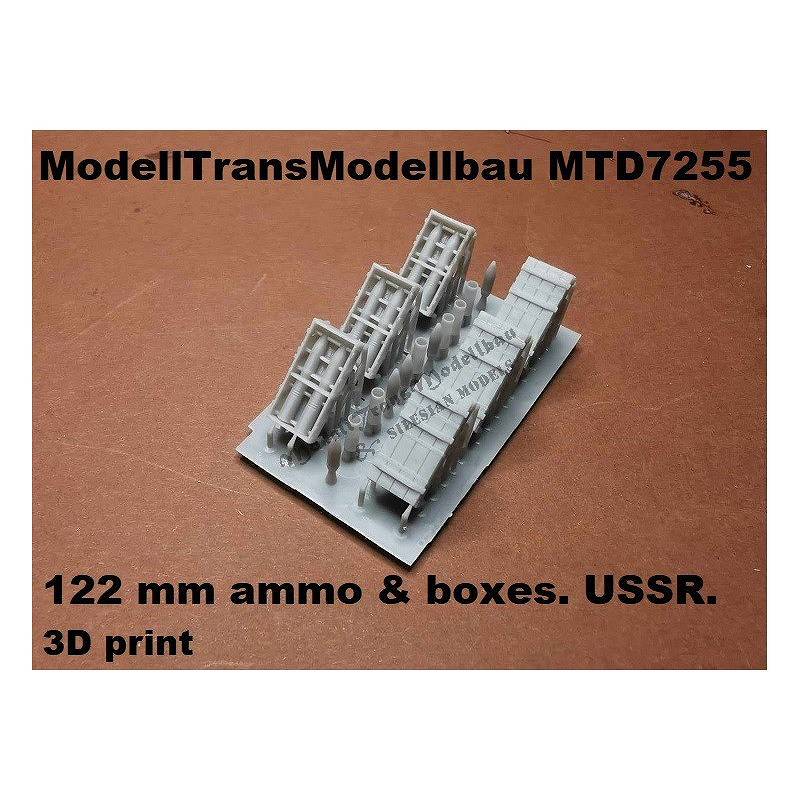 MTD7255 WWII ソビエト 122mm砲弾&弾薬箱 | モデルトランスモデルバウ