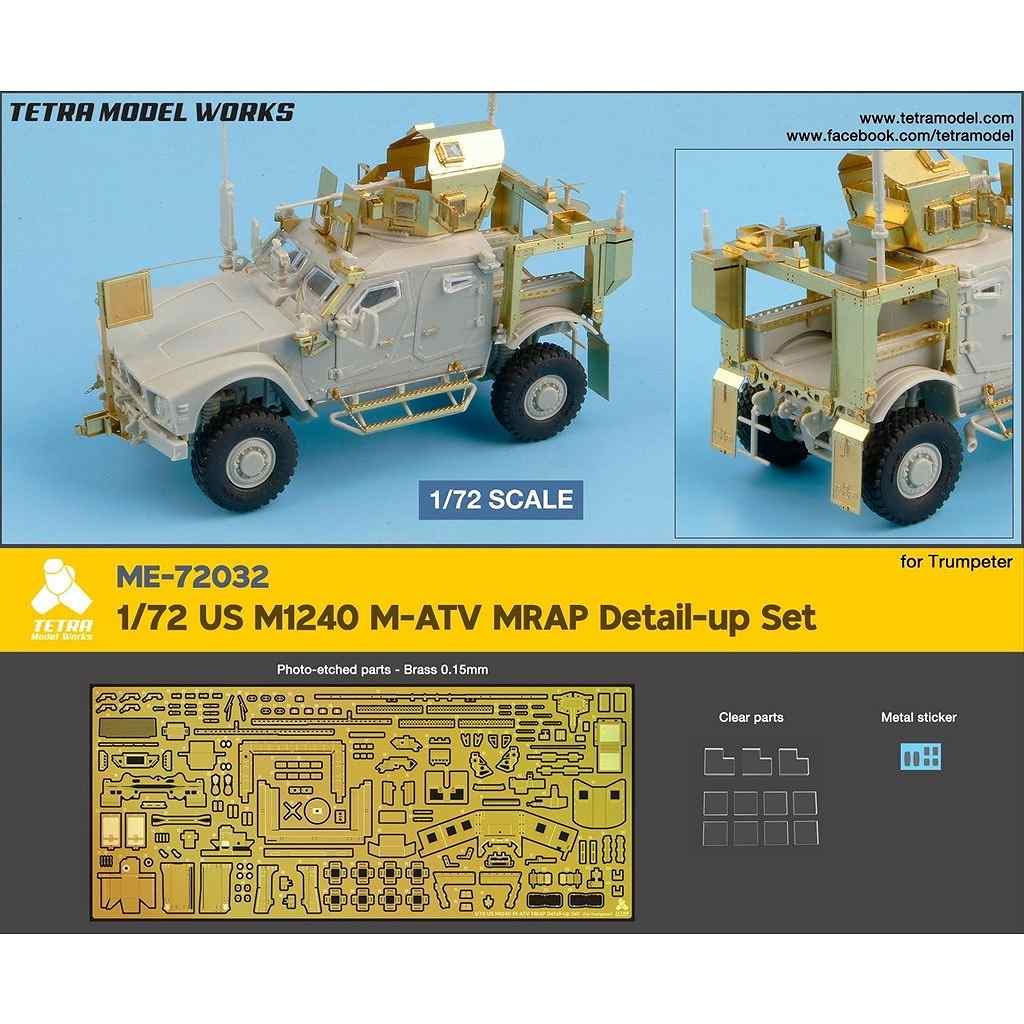 新製品】ME-72032 1/72 M1240 M-ATV/MRAP(TR社)用 エッチング  