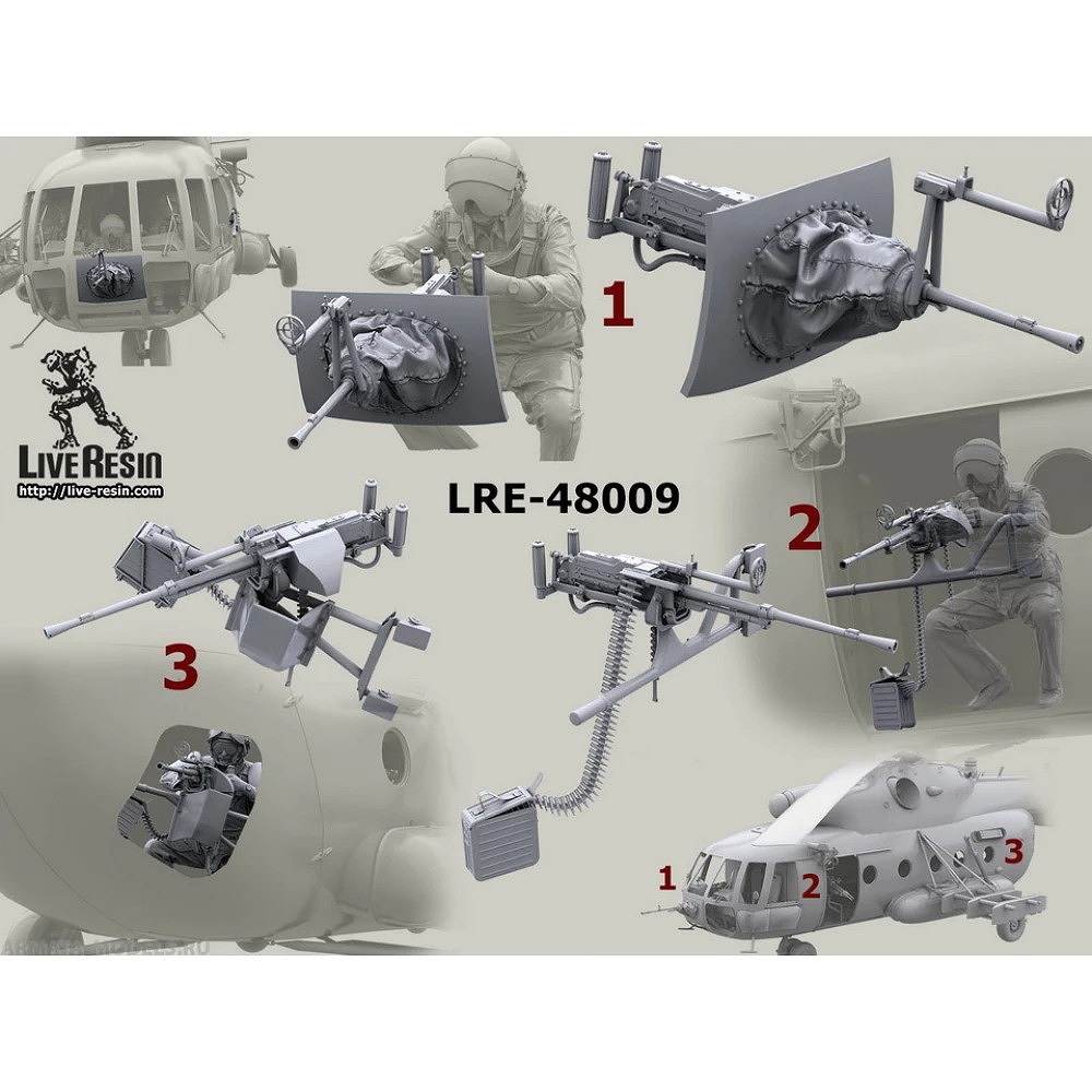 LRE-48009 PKT machinegun mount for Mi-8 helicopter - cockpit, door