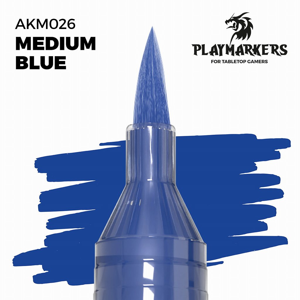 AKプレイマーカー AKM026 ミディアムブルー|塗料|ツール＆マテリアル
