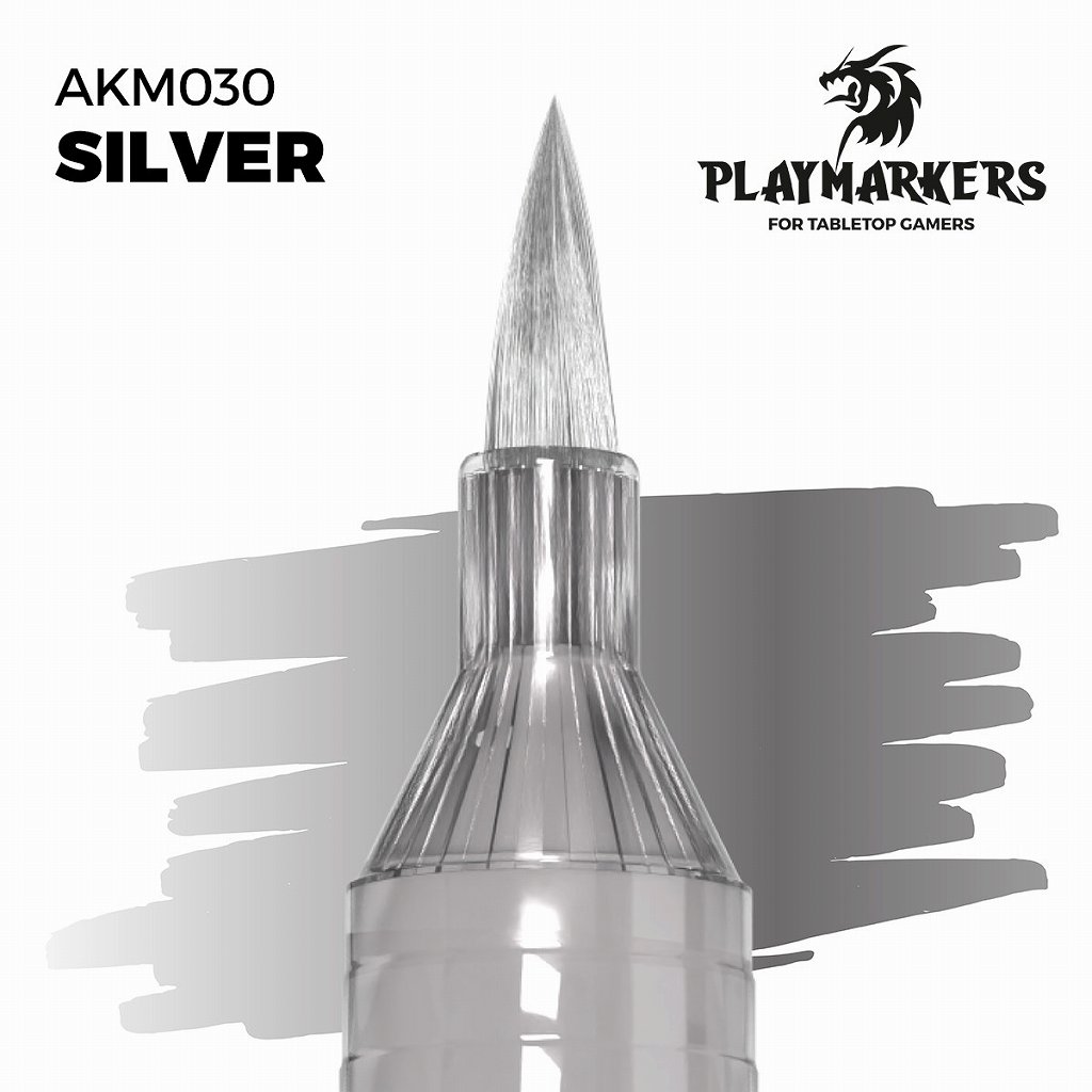 【再入荷】AKプレイマーカー AKM030 シルバー|塗料|ツール＆マテリアル