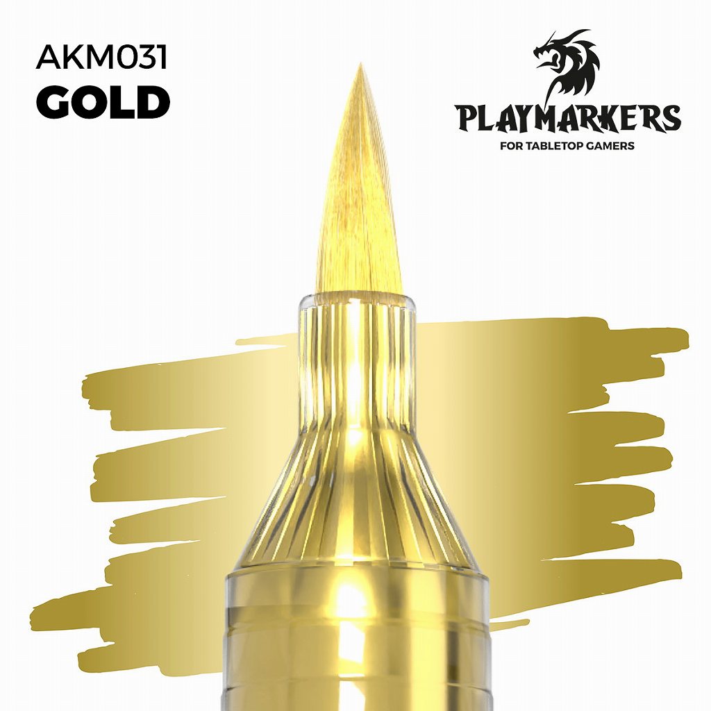 【再入荷】AKプレイマーカー AKM031 ゴールド|塗料|ツール＆マテリアル