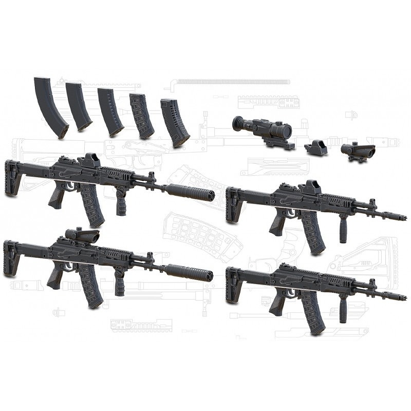B35274 1/35 現用 露/ソ AK-12アサルトライフル 後期型(4個入)|AFV用パーツ|AFV