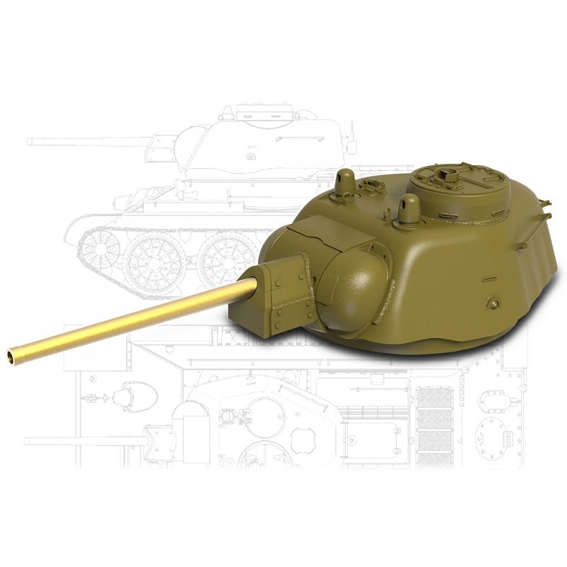 B35278 1/35 WWII 露/ソ T-34-76「フォルモチカ」砲塔 後期型 金属砲身付(ズベズダ/ドラゴン用)|AFV用パーツ|AFV