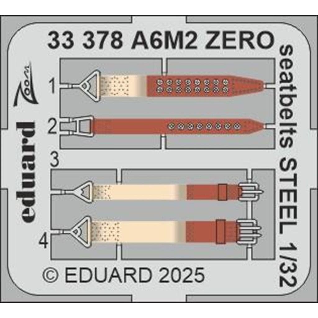33378 塗装済 1/32 三菱 A6M2 零式艦上戦闘機 二一型 シートベルト