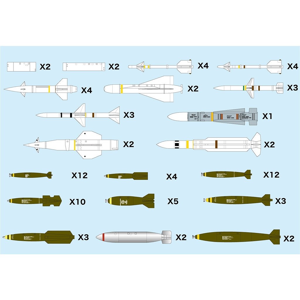 AW-1 1/144 現用航空機用 ウェポンセット1 通常爆弾 & ミサイル