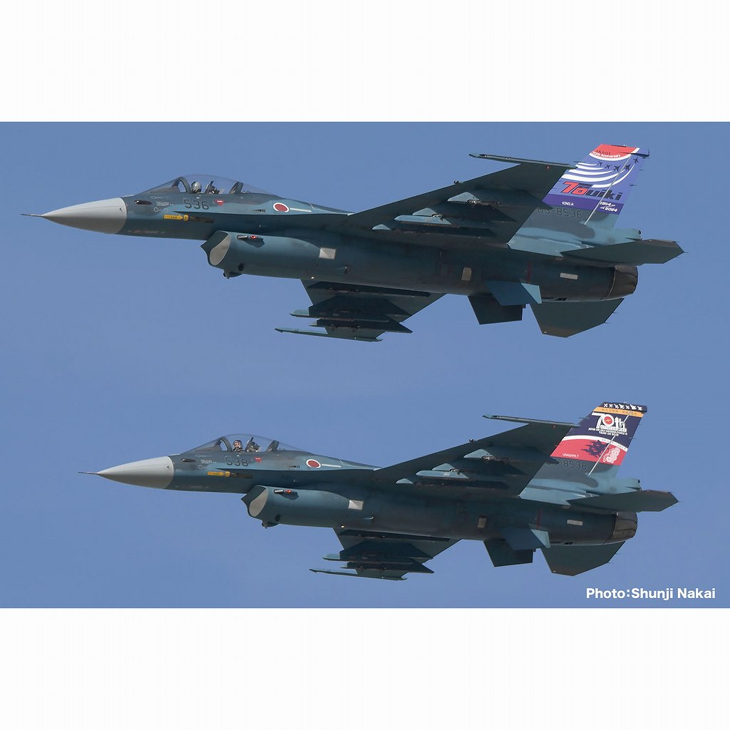 PF-86 1/144 航空自衛隊 F-2A 空自創設70周年&築城基地開設70周年記念塗装機　2機セット|大戦後の飛行機モデル|飛行機