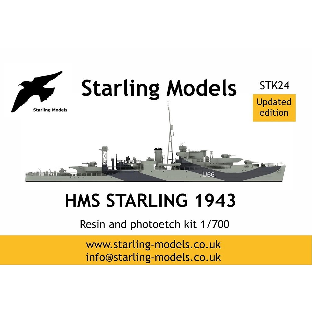 STK24 英海軍 ブラックスワン級スループ U66 スターリング Starling 1943|第二次大戦の艦船モデル|艦船