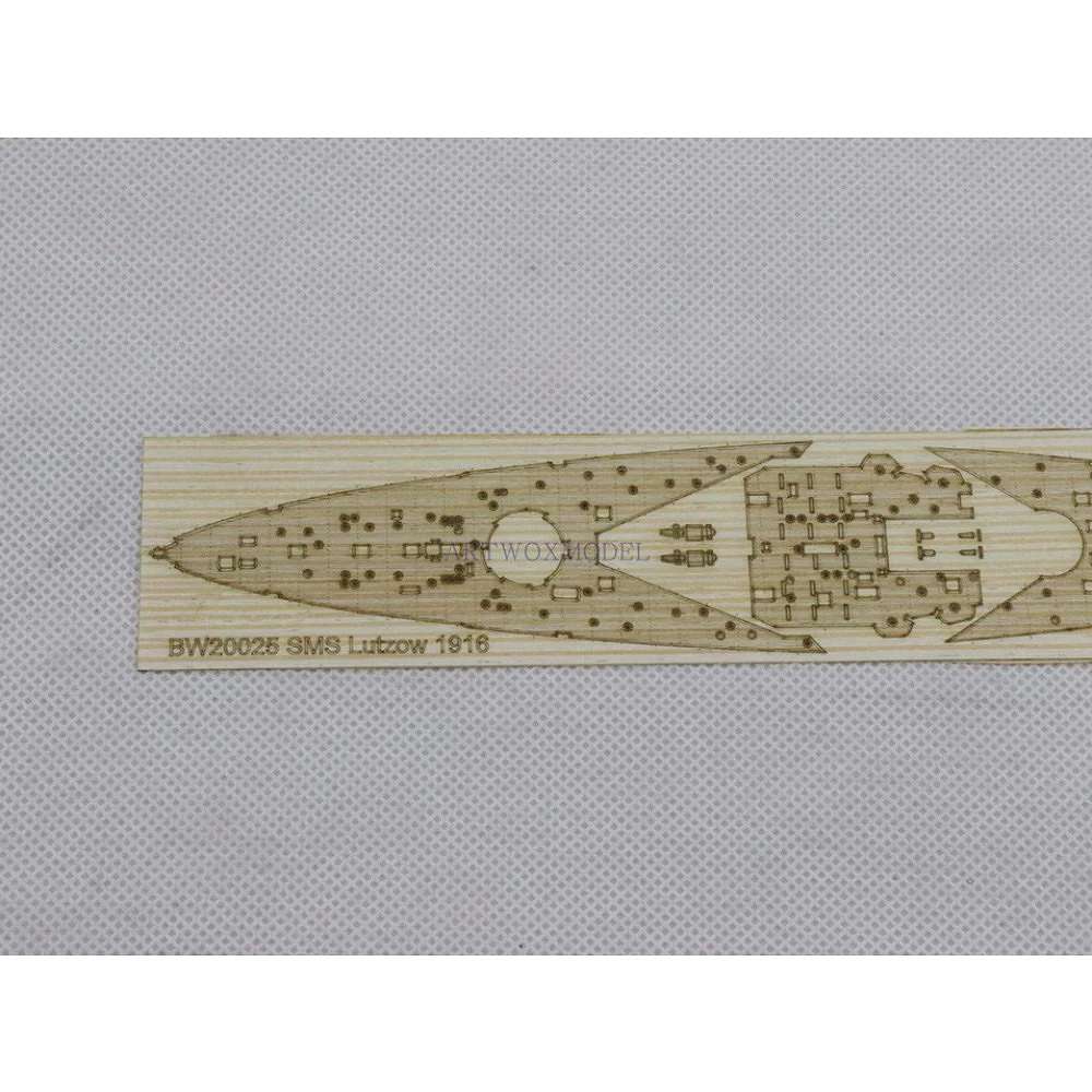 新製品】BW20025 独海軍 巡洋戦艦 リュッツォウ 1916用 木製甲板