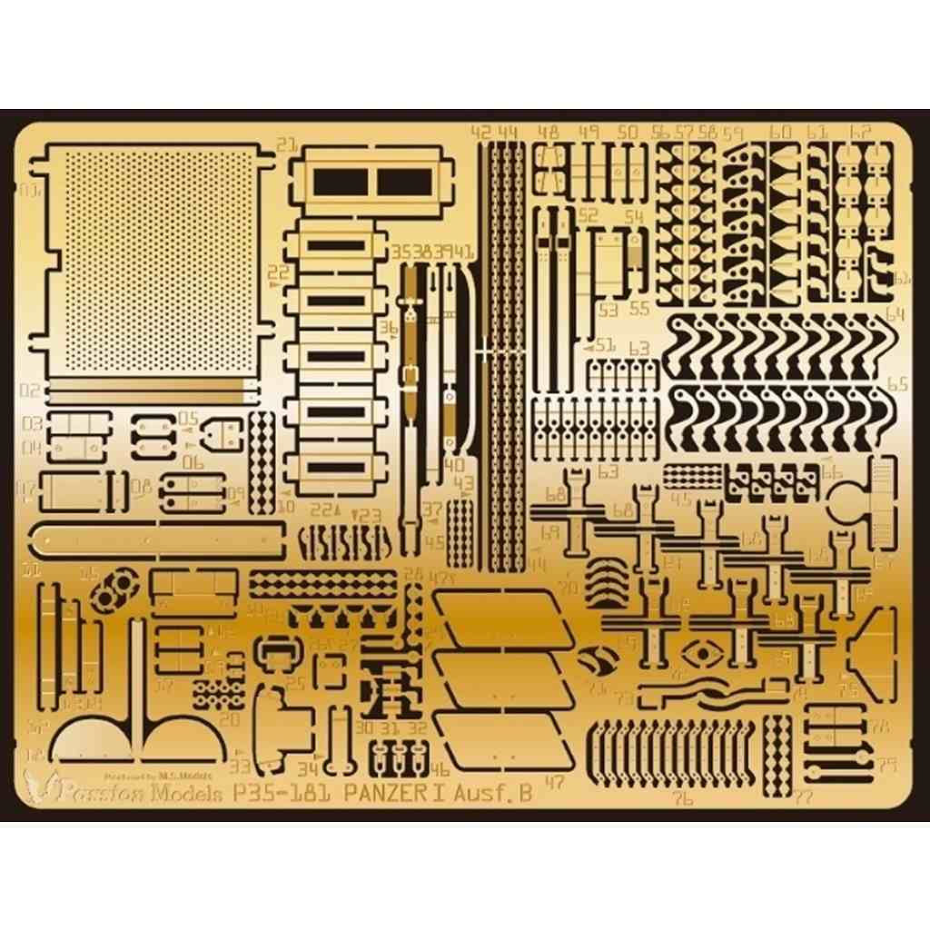 パリン子様☆専用ページ 再入荷】P35-181 1/35 I号戦車B型エッチングセット [タミヤMM35388用